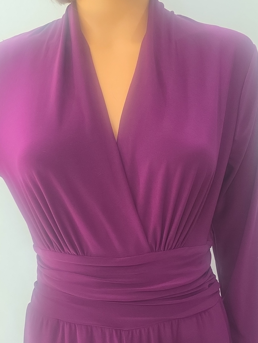 Venus Purple/Violet Long Sleeve Dressy Jumpsuit - Size 4 - Picture 5 of 13